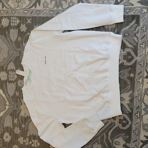 OFF-WHITE  white sweatshirt.  Men's XXL.